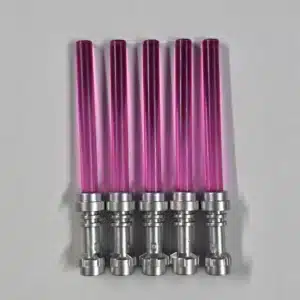 LEGO Lightsaber Pack x 5 Pink with Silver Hilt